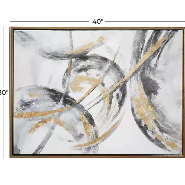 gray_and_gold_abstract_framed_canvas_art_print_9.webp Gray and Gold Abstract Framed Canvas Art Print>Kirklands Home Shop