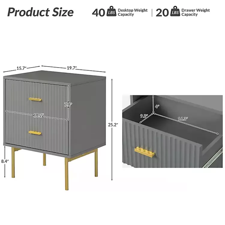 gray_and_gold_modern_ceandro_nightstand_4.webp and Gold Modern Ceandro Nightstand>Kirklands Home Outlet
