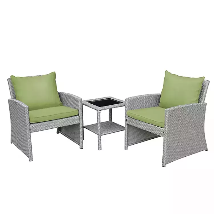Gray and 3-pc. Wicker Chat Set>Kirklands Home Hot