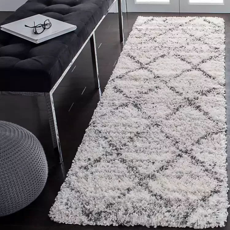 gray_and_ivory_fontana_shag_runner_x_6.webp Gray and Ivory Fontana Shag Runner, 2x8>Kirklands Home Flash Sale