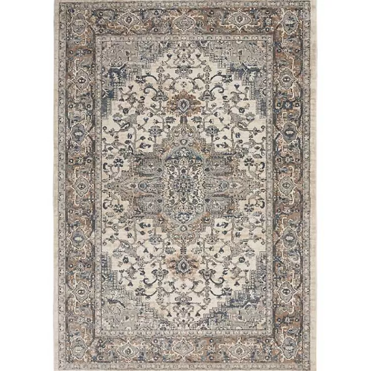 and Ivory Nadia Medallion Area Rug, 4x6>Kirklands Home Store