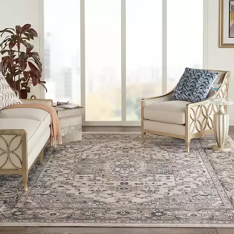 gray_and_ivory_nadia_medallion_area_rug_x_4.webp and Ivory Nadia Medallion Area Rug, 7x9>Kirklands Home Online