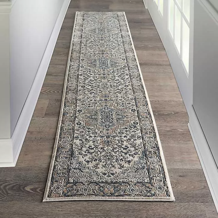 gray_and_ivory_nadia_medallion_runner_x_4.webp and Ivory Nadia Medallion Runner, 2x10>Kirklands Home Shop
