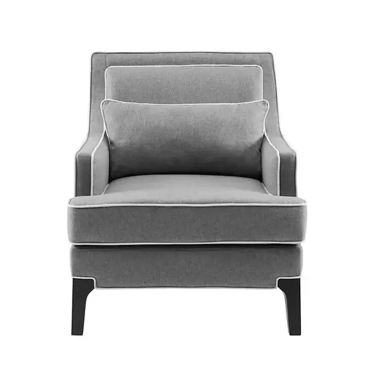 and Ivory Trim Upholstered Armchair>Kirklands Home Online