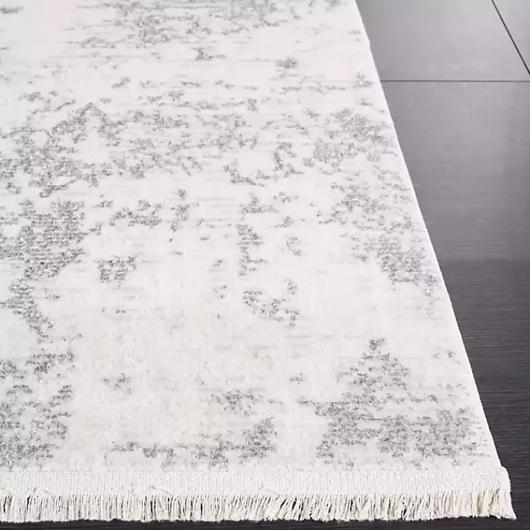 Gray and Ivory Whisper Abstract Runner, 2x8>Kirklands Home Cheap