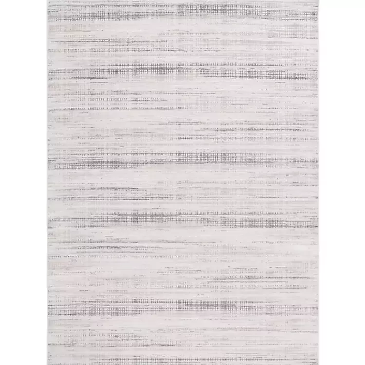 Gray and Ivory Whisper Striated Area Rug, 8x10>Kirklands Home Clearance