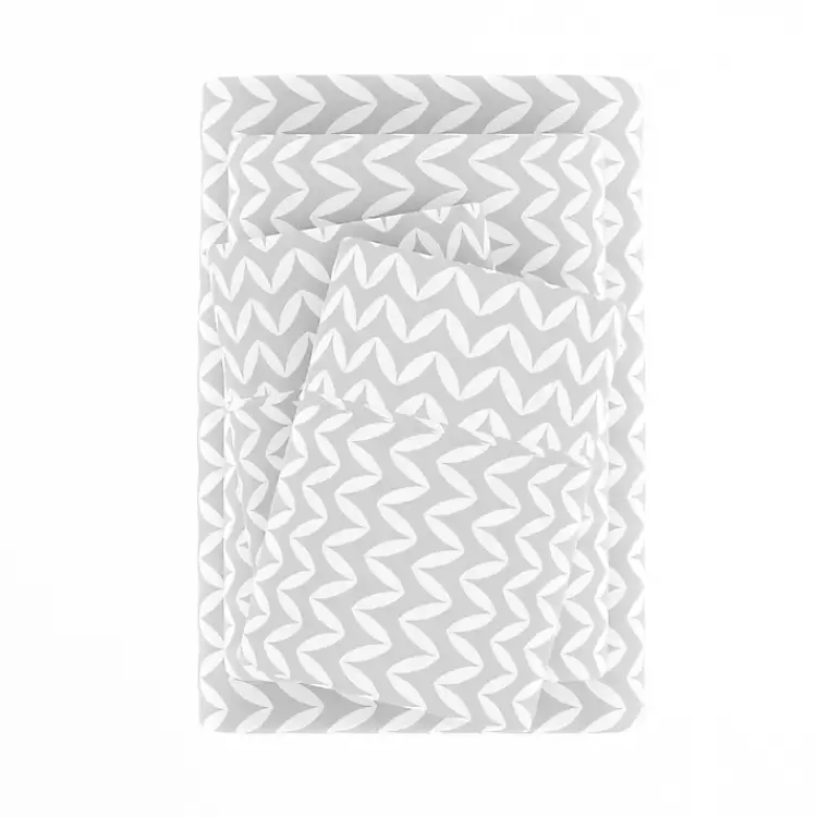 gray_and_white_chevron_pc_twin_sheet_set_2.webp Gray and White Chevron 3-pc. Twin Sheet Set>Kirklands Home Fashion