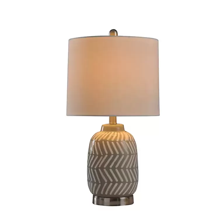 Gray and Etched Table Lamp>Kirklands Home Best Sale