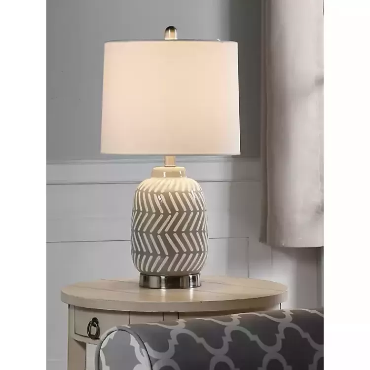 gray_and_white_etched_table_lamp_3.webp Gray and Etched Table Lamp>Kirklands Home Best Sale