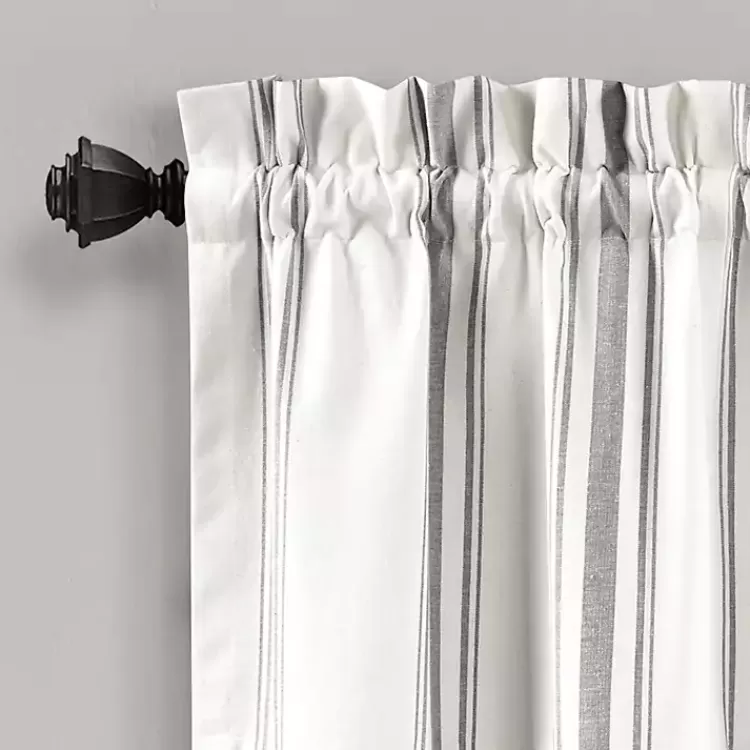 gray_and_white_farmhouse_stripe_valance_2.webp Gray and White Farmhouse Stripe Valance>Kirklands Home Sale
