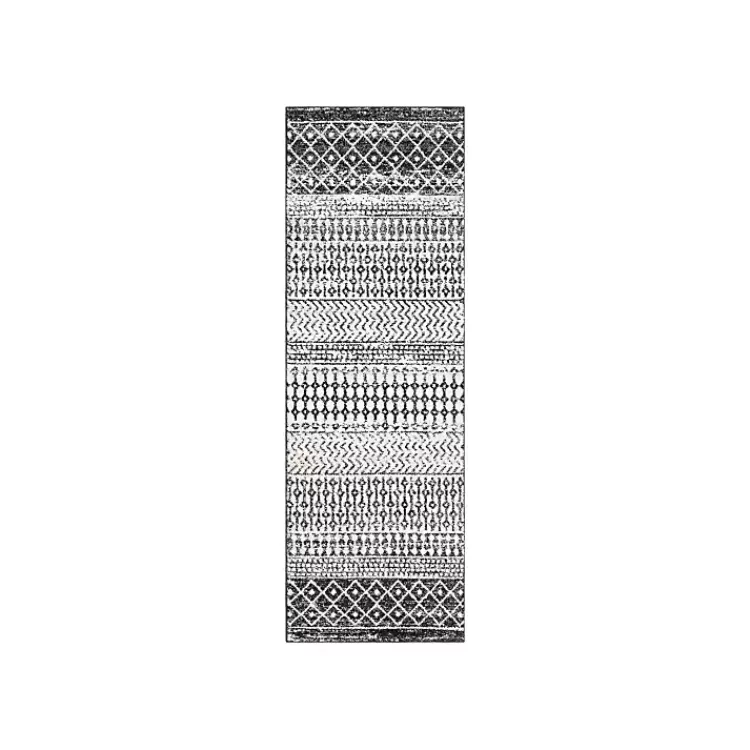 and White Moroccan Pattern Runner, 2x10>Kirklands Home Online