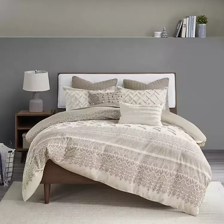 and White 3-pc. Full/Queen Duvet Set>Kirklands Home New