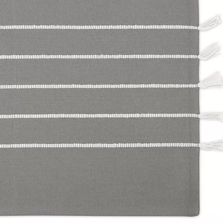 and White Striped Placemats, Set of 4>Kirklands Home Fashion