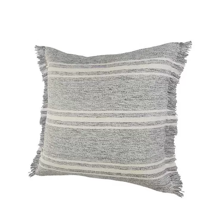 gray_and_white_triple_stripe_outdoor_pillow_2.webp Gray and White Triple Stripe Outdoor Pillow>Kirklands Home Hot