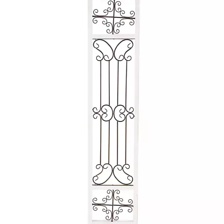 Gray Angelic Scrollwork Panel Wall Plaque>Kirklands Home Flash Sale