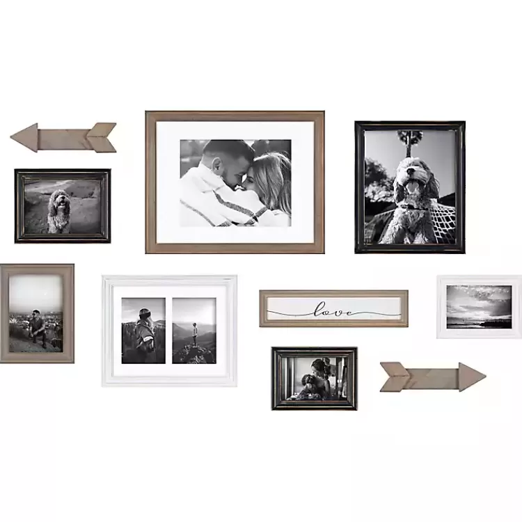 Gray Arrow 10-pc. Gallery Wall Picture Frame Set>Kirklands Home Store
