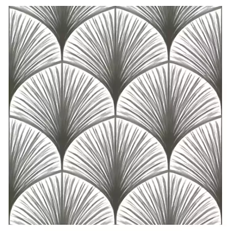 Gray Art Deco Fans Peel & Stick Wallpaper>Kirklands Home Flash Sale