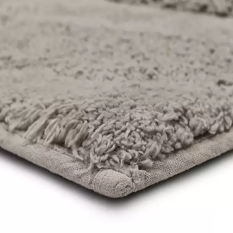 gray_asymmetrical_cotton_bath_mat__in_2-1.webp Asymmetrical Cotton Bath Mat, 34 in.>Kirklands Home Clearance