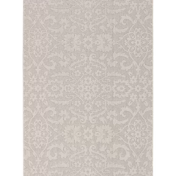 Auckland Damask Outdoor Area Rug, 5x7>Kirklands Home Online