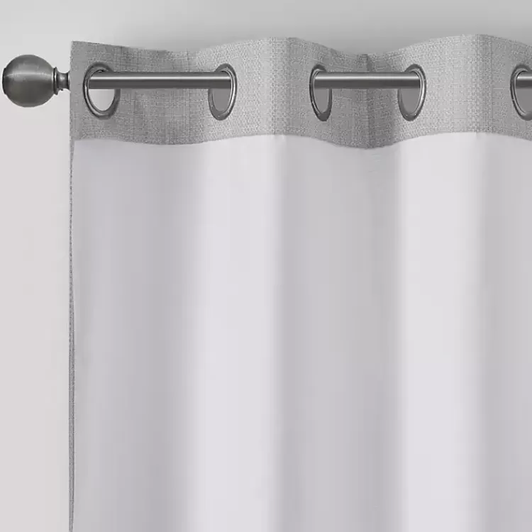 gray_basketweave_curtain_panel_set__in_5.webp Basketweave Curtain Panel Set, 84 in>Kirklands Home Online