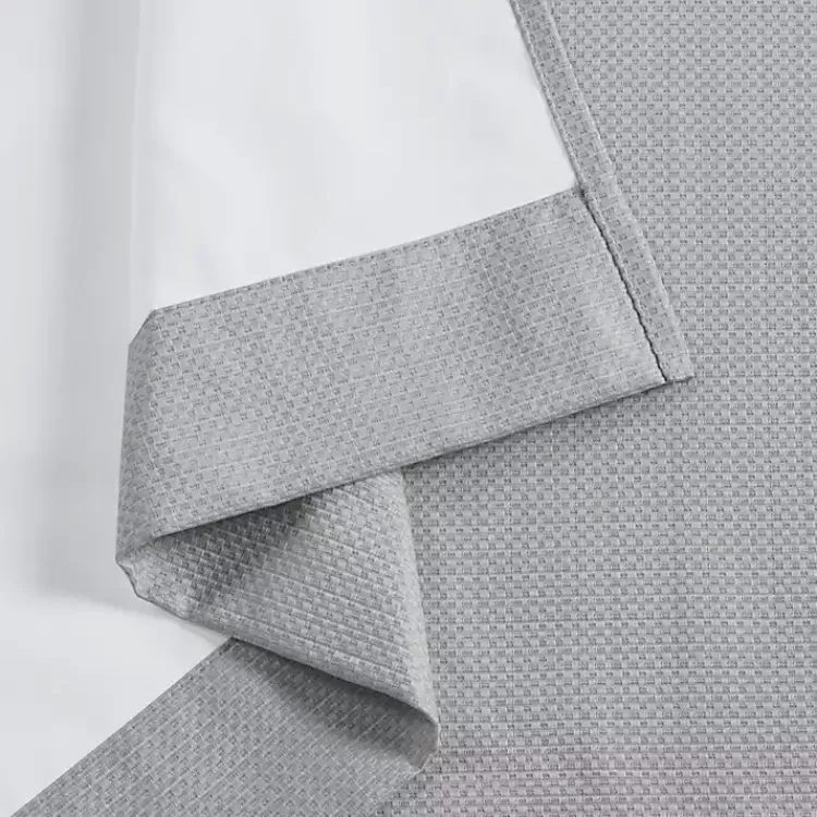 gray_basketweave_curtain_panel_set__in_6.webp Basketweave Curtain Panel Set, 84 in>Kirklands Home Online