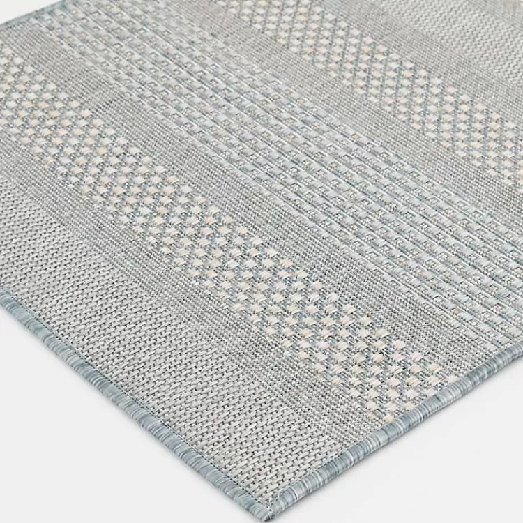gray_blue_elletta_indooroutdoor_area_rug_x_2.webp Blue Elletta Indoor/Outdoor Area Rug, 2x7>Kirklands Home Outlet