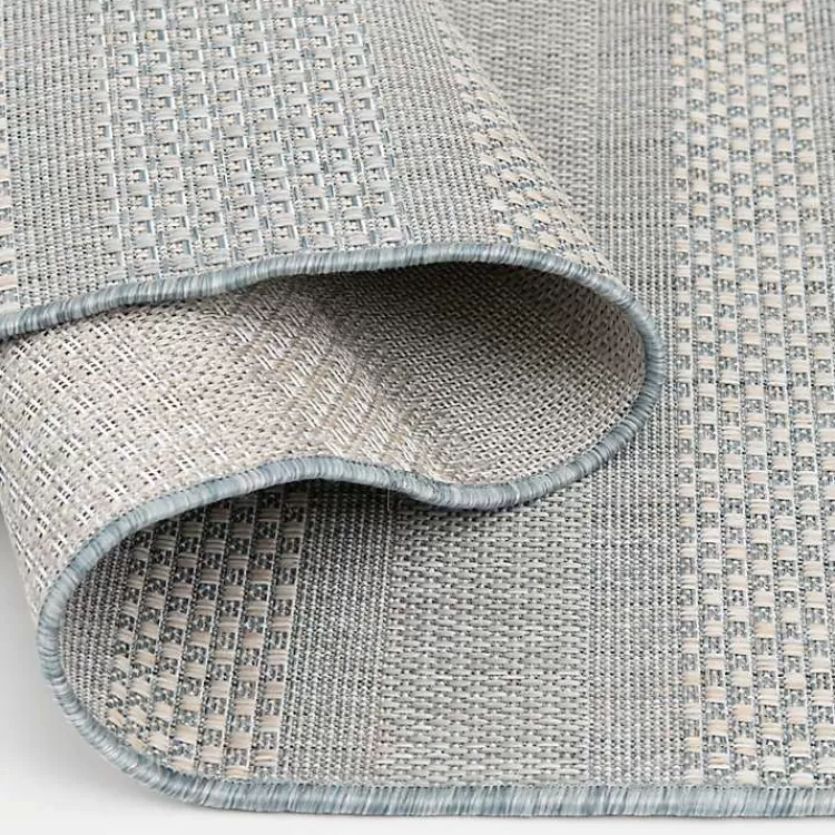 gray_blue_elletta_indooroutdoor_area_rug_x_5.webp Blue Elletta Indoor/Outdoor Area Rug, 2x7>Kirklands Home Outlet