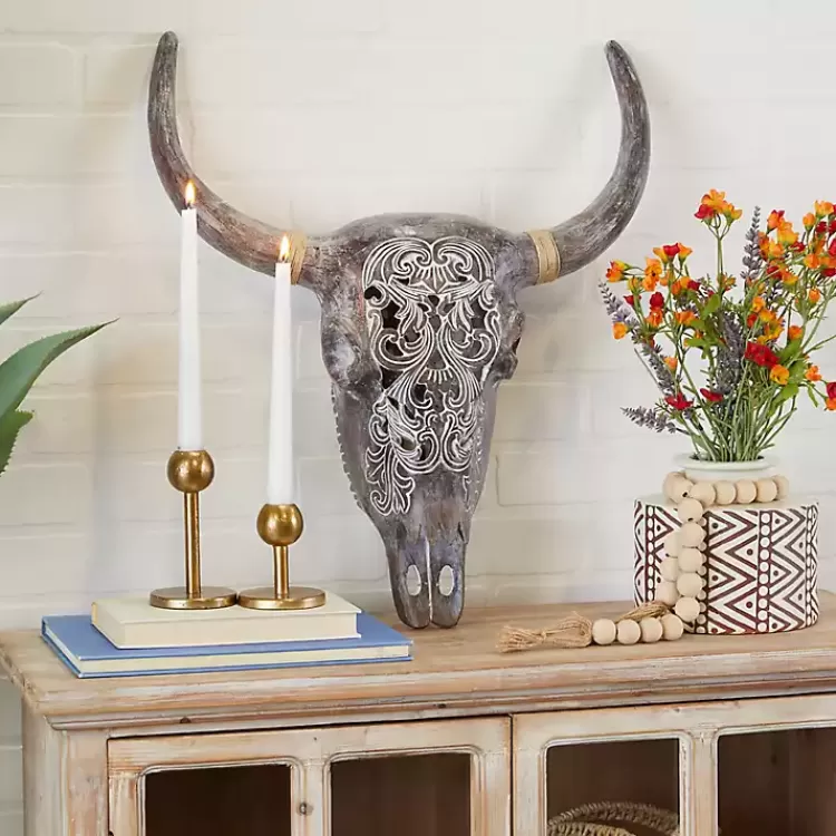 Bohemian Bull Wall Plaque>Kirklands Home Flash Sale