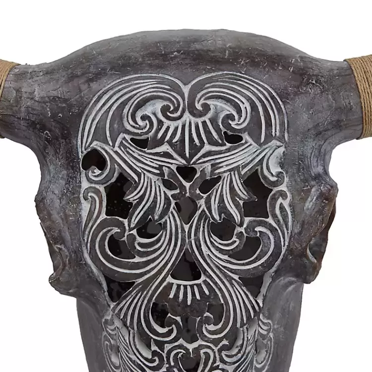 gray_bohemian_bull_wall_plaque_2.webp Bohemian Bull Wall Plaque>Kirklands Home Flash Sale