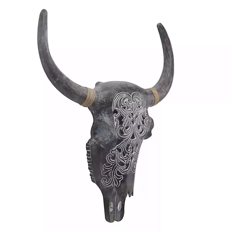 gray_bohemian_bull_wall_plaque_3.webp Bohemian Bull Wall Plaque>Kirklands Home Flash Sale