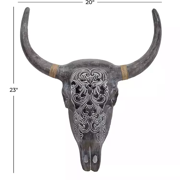gray_bohemian_bull_wall_plaque_5.webp Bohemian Bull Wall Plaque>Kirklands Home Flash Sale