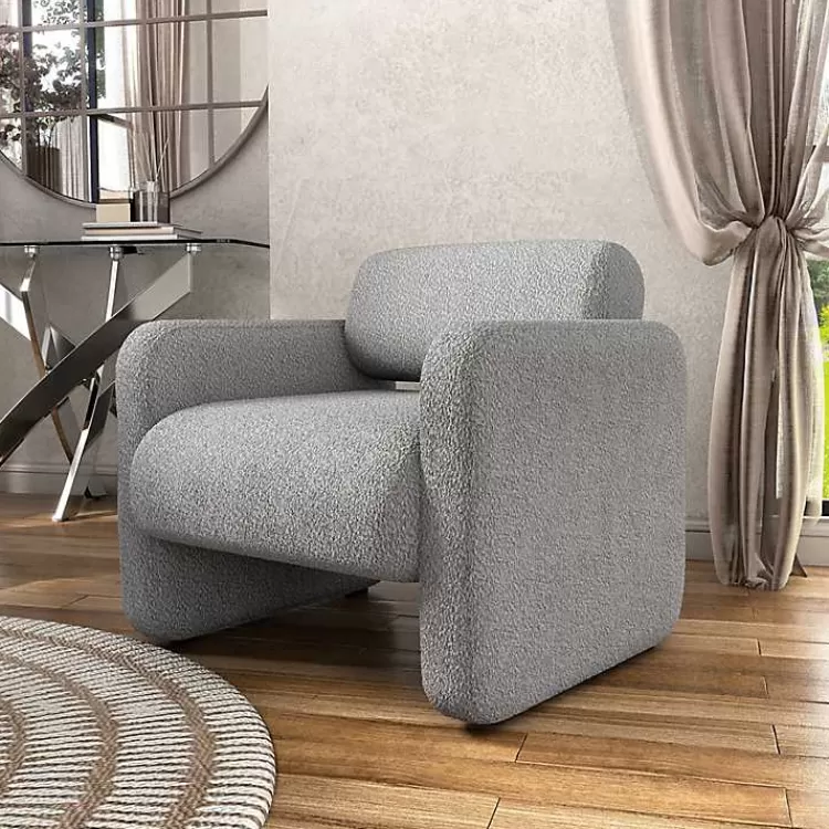 gray_boucle_modern_accent_chair_5.webp Boucle Modern Accent Chair>Kirklands Home Cheap