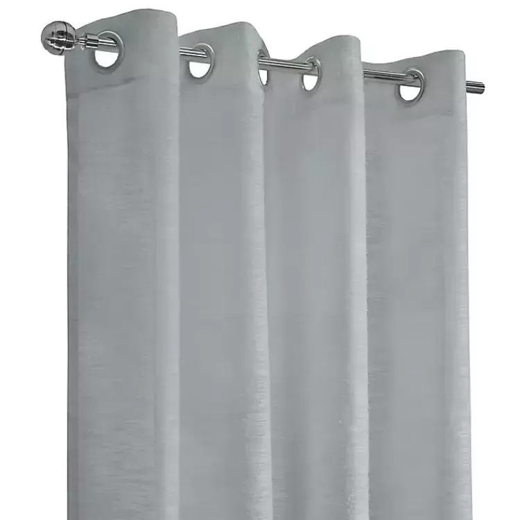 gray_boucle_sheer_single_curtain_panel__in_3-1.webp Boucle Sheer Single Curtain Panel, 63 in.>Kirklands Home Clearance