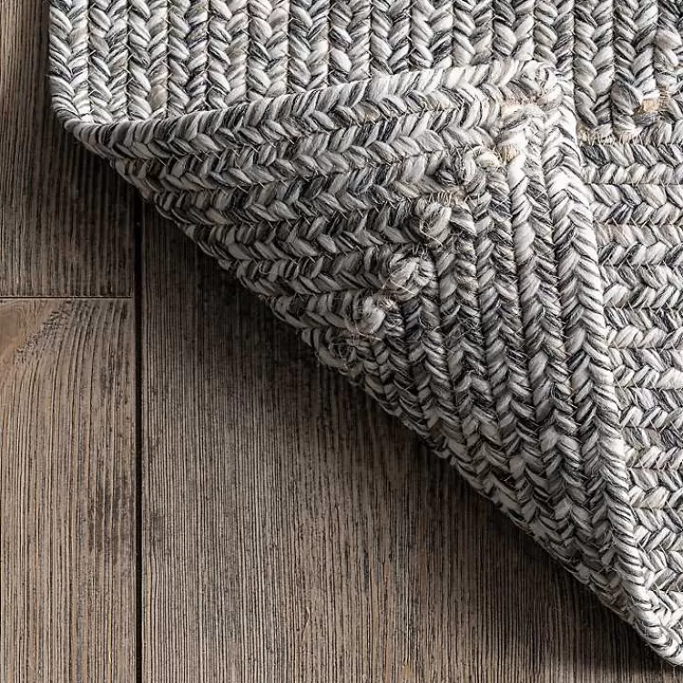 gray_braided_lefebvre_area_rug_x_8.webp Braided Lefebvre Area Rug, 10x14>Kirklands Home Outlet