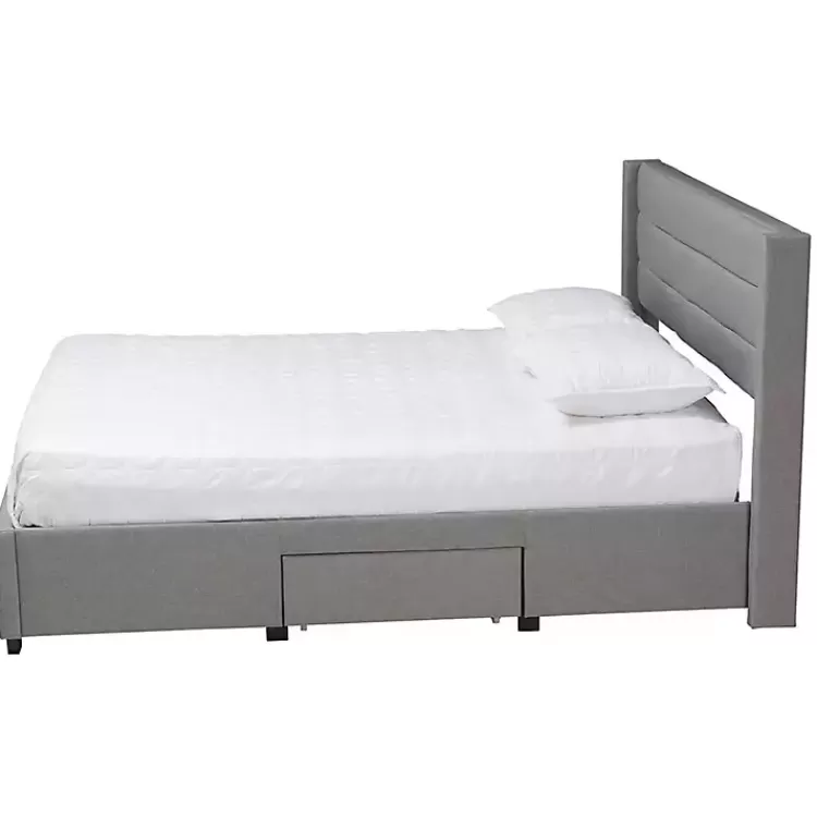 gray_braylon_upholstered_drawer_full_bed_2.webp Braylon Upholstered 3-Drawer Full Bed>Kirklands Home Online
