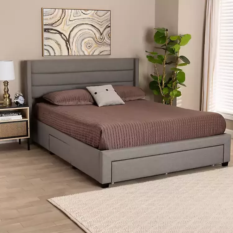 gray_braylon_upholstered_drawer_full_bed_8.webp Braylon Upholstered 3-Drawer Full Bed>Kirklands Home Online