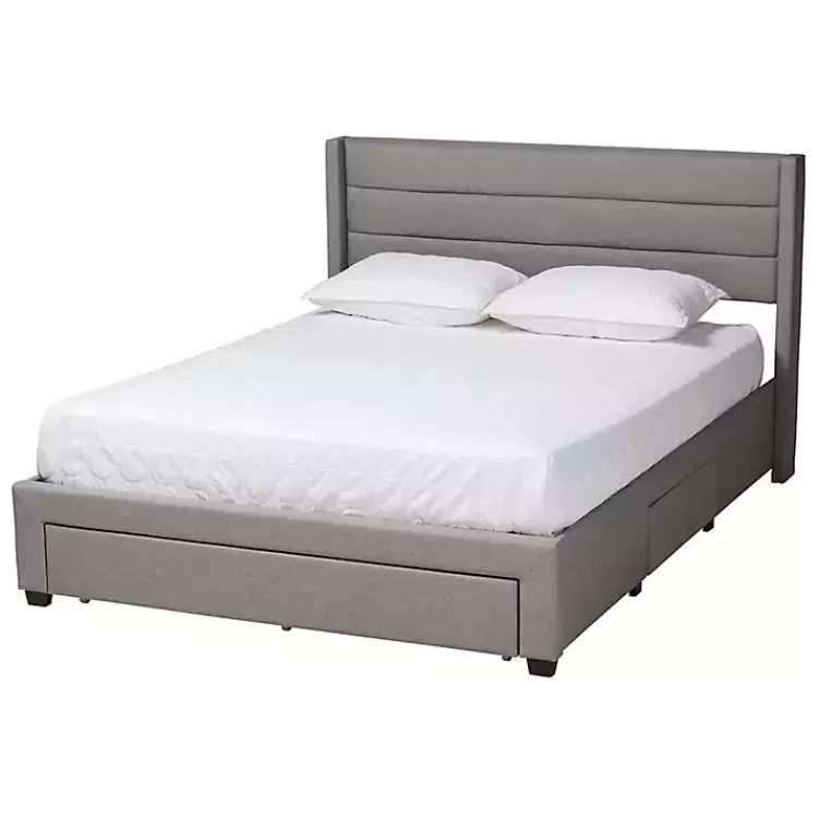 Braylon Upholstered 3-Drawer Queen Bed>Kirklands Home Sale
