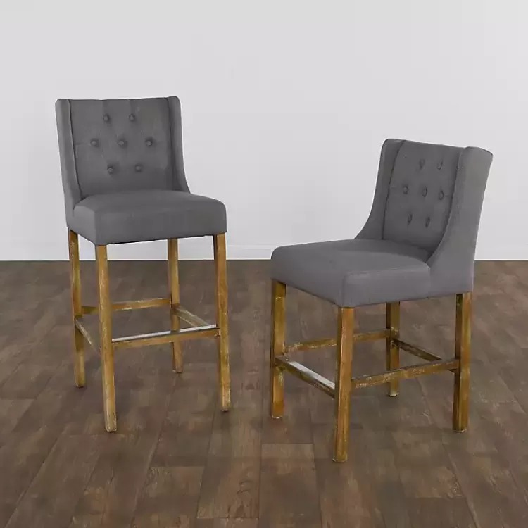 Button Tufted Kia Counter Stool>Kirklands Home Store