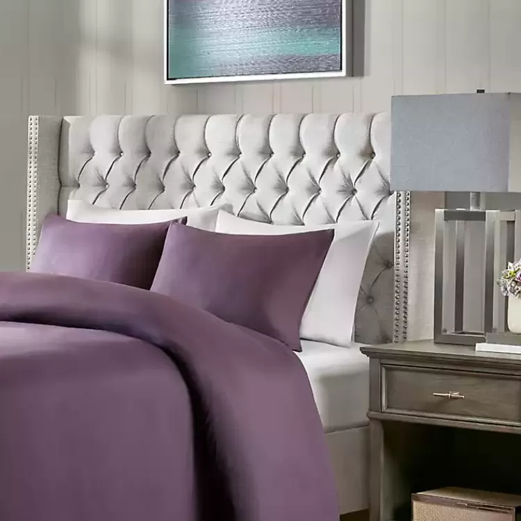 gray_button_tufted_nailhead_trim_queen_headboard_3.webp Button Tufted Nailhead Trim Queen Headboard>Kirklands Home Hot
