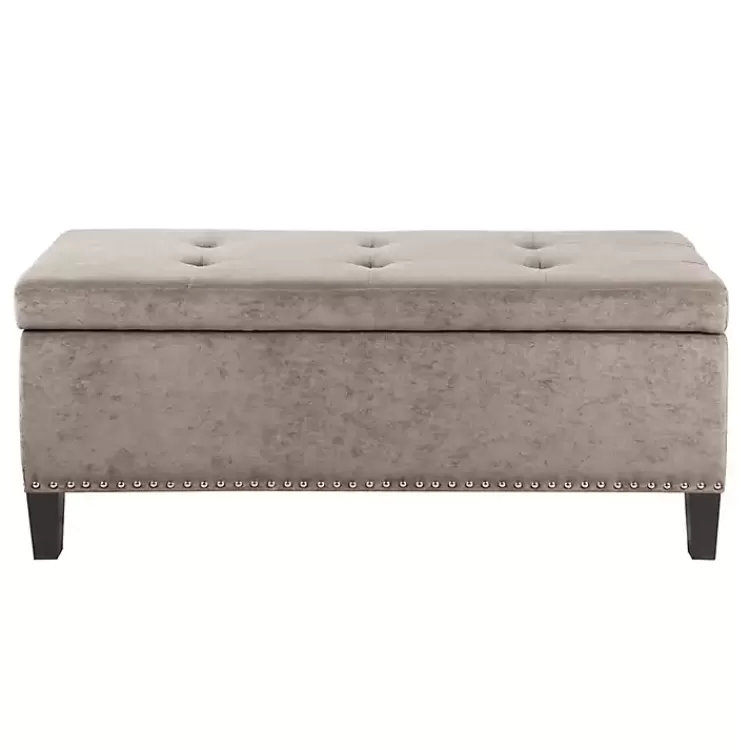 Button Tufted Storage Bench>Kirklands Home Best Sale
