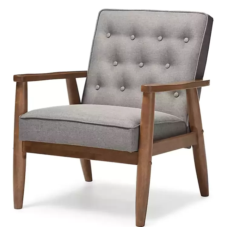 Button-Tufted Sawyer Accent Chair>Kirklands Home Online