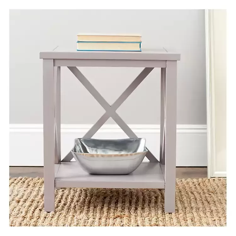 Candice Cross Back Accent Table>Kirklands Home Cheap