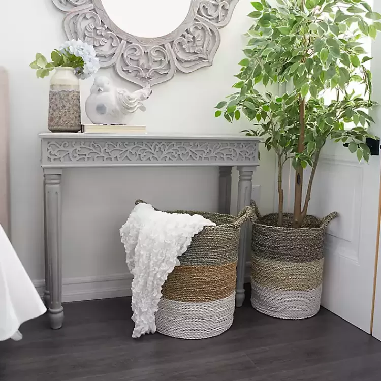 gray_carved_wood_console_table_4.webp Carved Wood Console Table>Kirklands Home Cheap