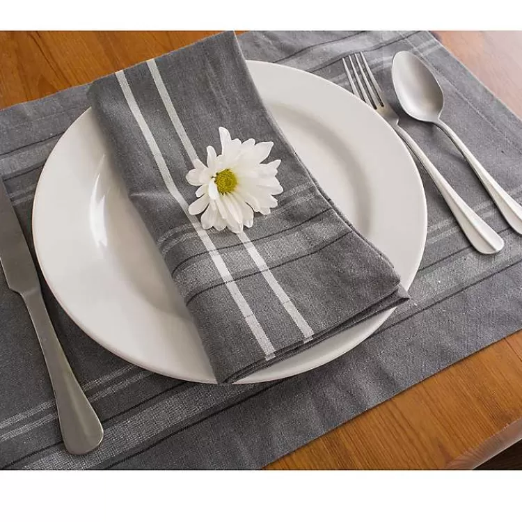 gray_chambray_french_stripe_napkins_set_of__4.webp Chambray French Stripe Napkins, Set of 6>Kirklands Home Shop