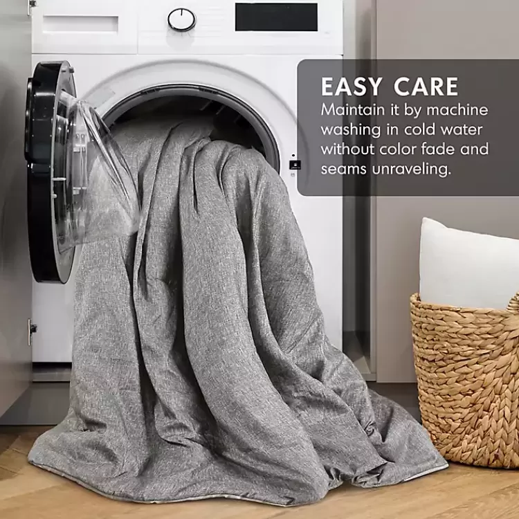 gray_chambray_pc_king_comforter_set_6.webp Chambray 3-pc. King Comforter Set>Kirklands Home Hot