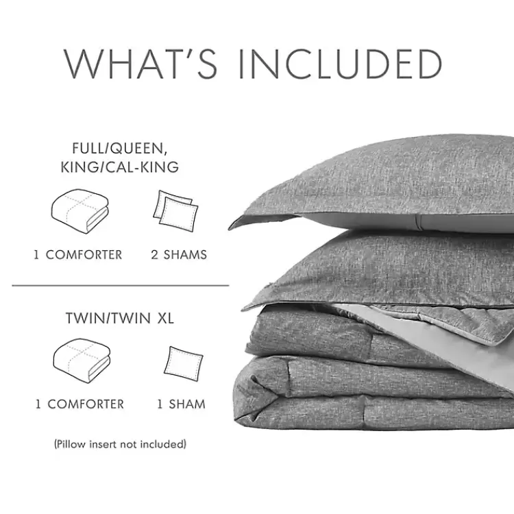 gray_chambray_pc_king_comforter_set_7.webp Chambray 3-pc. King Comforter Set>Kirklands Home Hot
