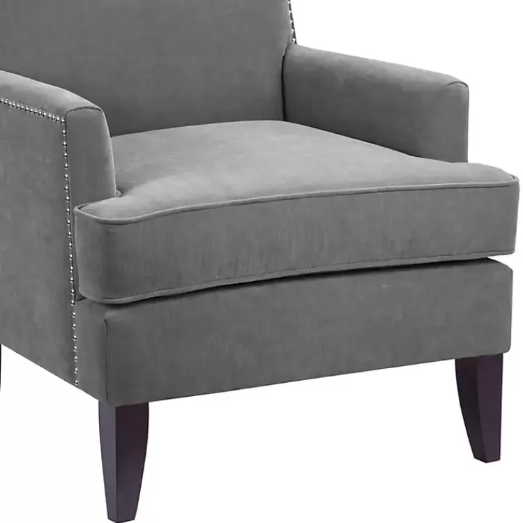 gray_charlie_track_arm_club_accent_chair_4.webp Charlie Track Arm Club Accent Chair>Kirklands Home Cheap
