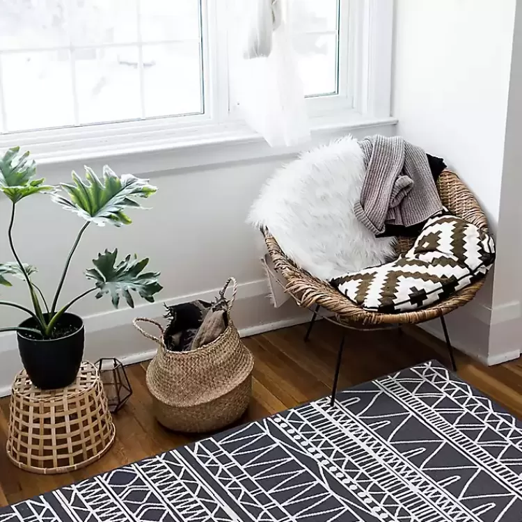 Gray Chelsea Geometric Washable Runner, 2x7>Kirklands Home Best