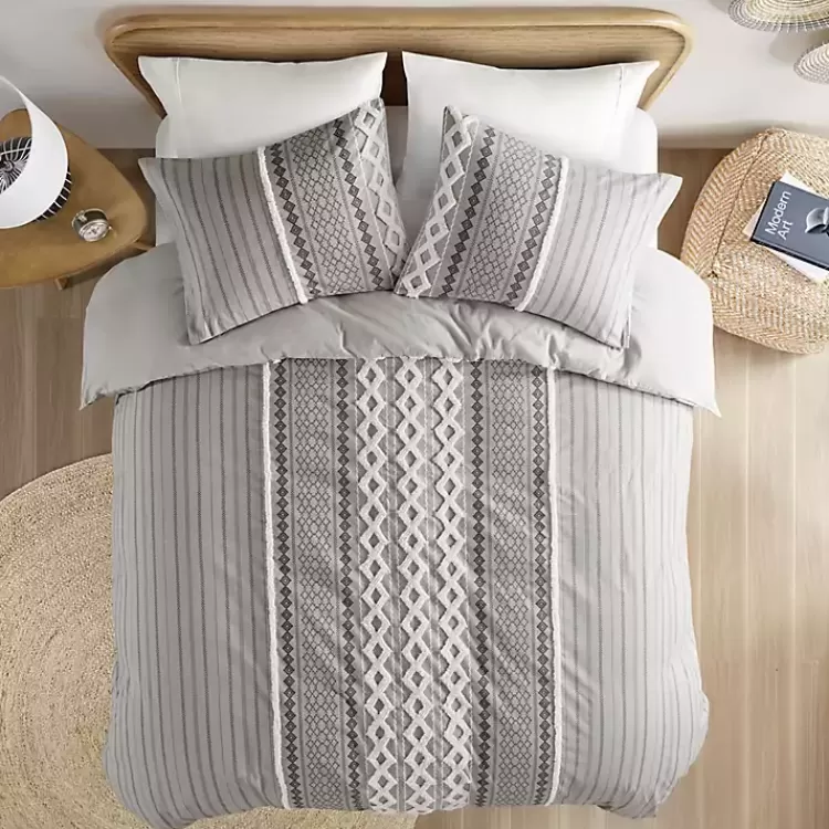 gray_chenille_tufted_california_king_comforter_set_2.webp Gray Chenille Tufted California King Comforter Set>Kirklands Home Discount