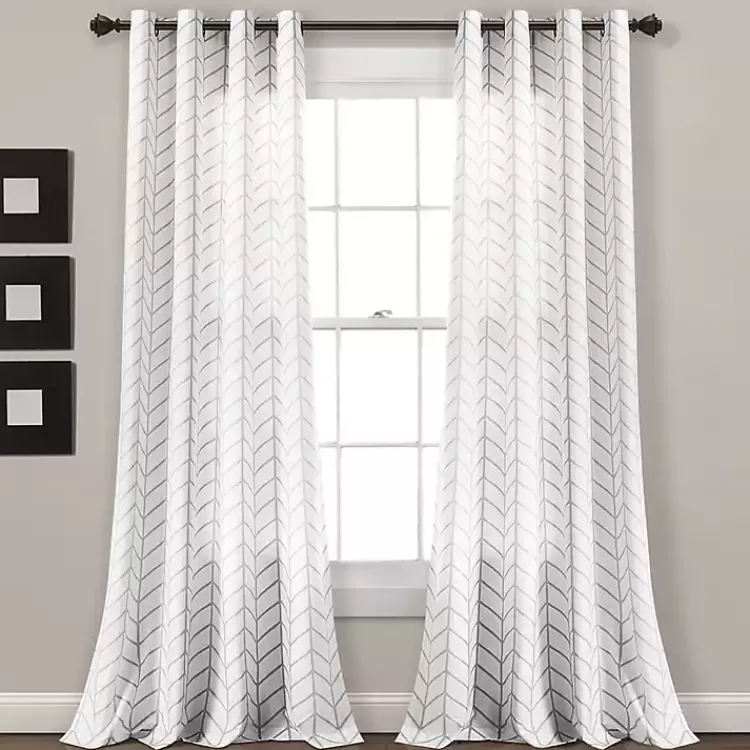 Chevron 2-pc. Curtain Panel Set, 84 in.>Kirklands Home Online